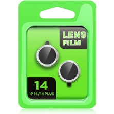 Marsilyan iPhone 14 Raze Metal Kamera Lens - Gümüş