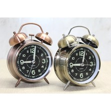 Dekofon Antik Metal Çalar Saat Model 1