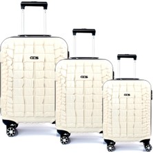 Ççs 5201 Crocodıle Abs 3'lü Valiz Seti