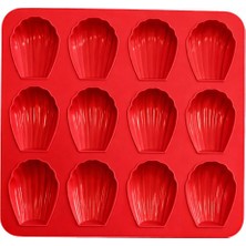 Silcap Silicone 12'li Deniz Kabuğu Kek ve Çikolata Kalıbı- Silikon