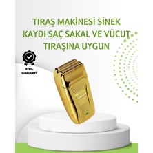Özbience Çift Başlıklı Favori Altın Renk Tıraş Makinesi, Şık ve Pratik Kullanım