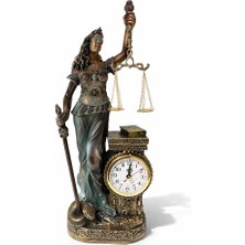 Erseyy Polyester Saatli Adalet Figürü