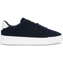 Tommy Hilfiger Lacivert Erkek Sneaker Th Court Core Suede