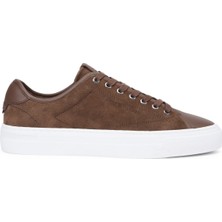Tommy Hilfiger Kahve Erkek Sneaker Premıum Dress Leather Mıx