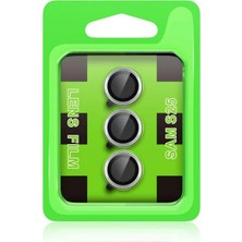 Marsilyan Samsung Galaxy S24 Fe Raze Metal Kamera Lens - Gri