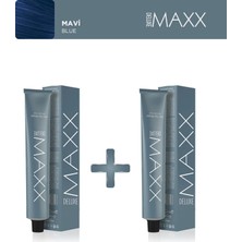 Maxx Deluxe 2'li Tüp Boya 60 ml Mavi