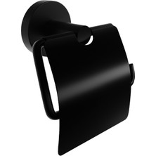 DKR Dekor Banyo - Alina Black Kapaklı Kağıtlık