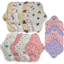 Ponped Bambu Yıkanabilir Doğal Kadın Pedi 18'li