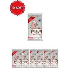 Billur Iyotlu Sofra Tuzu 750 G x 10 Adet| Yemeklik Ince Tuz | Sofralık ve Mutfak Kullanımı