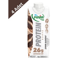 Pınar Protein Kahveli Süt 500 ml x 4 Adet