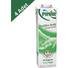 Pınar Tam Yağlı Süt 1 L x 4 Adet