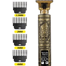 Özbience Vintage T9 Elektrikli Şarjlı Tıraş Makinesi, Şık Tasarım, Dijital Gösterge