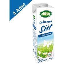 Sütaş Laktozsuz Süt 1 L x 4 Adet