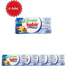 Kebir Taze Kaşar Peyniri 600 gr x 6 Adet – Tam Yağlı, Doğal Süt Lezzeti, Uzayan Kıvam