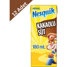 Nestle Nestlé Nesquik Kakaolu Süt 180 ml x 12 Adet