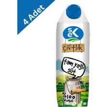 Sek Tam Yağlı Süt 1 L x 4 Adet