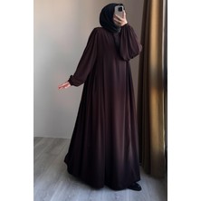 Ande Tesettür Sofia Elbise - Acı kahve