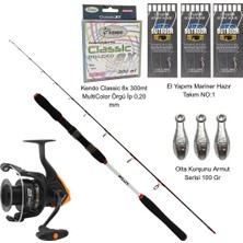 Fujin Deepking 180 cm 60-180 gr Tekne Kamışı Okuma Jaw-55 Makine Set