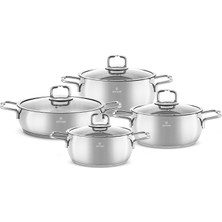 Emsan Emirgan 8 Parça Çelik Tencere Seti