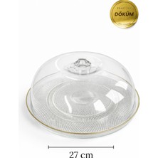 ChefTime 2'li Set Kek Cam Fanus & Siyah Tart Kalıbı