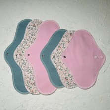 Yıkanabilir Regl Pedi  %100 Pamuk   3 Gece & 3 Normal Tanışma Seti