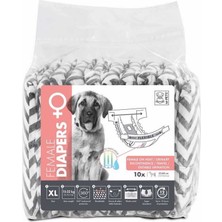 M-Pets Diapers Dişi Köpekler İçin Külot (XL) 10'lu