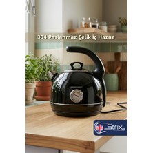 Premier PRK 1215C Retro Tasarımlı Analog Göstergeli Paslanmaz Çelik Hazneli Su Isıtıcısı Cool Touch Kettle