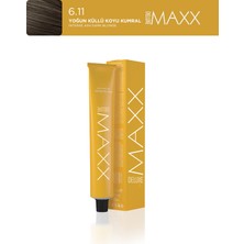 Maxx Deluxe 60 ml Yoğun Küllü Koyu Kumral Tüp Boya Uzun Süreli Etki ile Kadınlar İçin