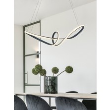 Normadia Yelken Antresit Modern LED Avize, Günışığı 4000K, Salon, Mutfak ve Çocuk Odası