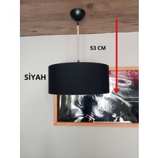 Normadia Şık Siyah Jüt Kablo Avize, Modern ve Zarif Aydınlatma Seçeneği