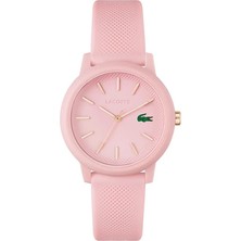 Lacoste Kadın Kol Saati Lac2001213 Pembe Silikon Kordonlu Suya Dayanıklı Quartz Mekanizma