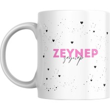 Özel tasarım isimli baskılı kupa bardak, kalp detaylarla tasarlanmış hediye kupa bardak, Istediğiniz Ismi ve yazıyı yazabiliriz, 300ml