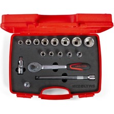 İzeltaş Izeltaş 1113 00 2017 1/2” Altı Köşe Lokma Anahtar Takımı (17 Parça, Mm)