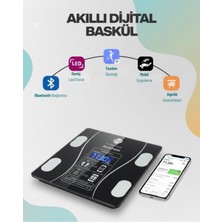 Özbience Dijital Kilo ve Vücut Ölçüm Tartısı, Sağlıklı ve Hassas Ölçüm Için