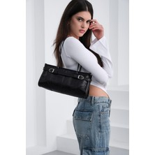 Shule Bags Enyola Vintage Baget Çanta Siyah