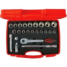 İzeltaş Izeltaş 1114 00 6024 1/2” On Iki Köşe Lokma Anahtar Takımı (24 Parça, Mm)
