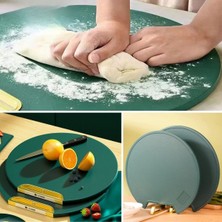 Bsre Döner Saplı Çift Taraflı Kesme Tahtası ve Sunum Tablası (1 Adet)