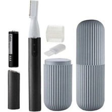 Özbience Kuru ve Islak Burun, Kulak Kıl Temizleyici Seti, Pilli, Siyah, 1 Yıl