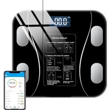 Özbience Dijital Hassas Ölçüm Baskül, Siyah, Bluetooth Bağlantılı, 2.5-180KG