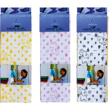 Wermop Anti Bakteriyel Temizlik Bezi, Cam, Araba Silme Bezi, Mutfak Temizleme Bezi 6 Lı Paket