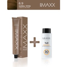 Maxx Deluxe Tüp Boya 60 ml - 20 V Oksidan 60 ml 6.9 Kumral Tütün