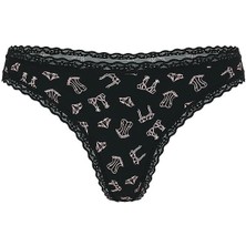 Victoria's Secret Esnek Pamuklu Dantel Belli Tanga