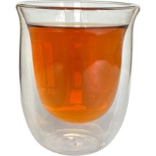 Toganoo Tea Çift Cam Bardak Isıya Dayanıklı Çift Cidarlı Çay Kahve Bardağı 200 ml