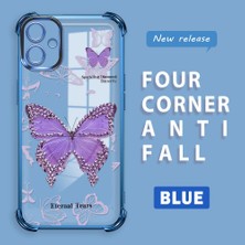 HONTINGA Samsung Galaxy A06 ile Uyumlu Şeffaf Kılıfı Düşüme Önleyici Basitlik Anti Düşme Kamera Korumali Kelebek Desen Yumuşak Silikon Telefon Kılıfı Kadın ve Erkek Için Uygundur K3-0205