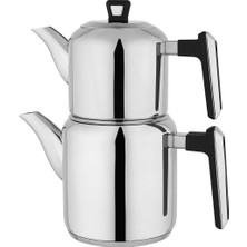 Schafer Tealine Çelik Çaydanlık Takımı 4 Parça-Siyah