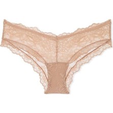 Victoria's Secret Gül Dantelli Derin Bacak Kesim Cheeky Külot