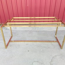 Star Krom Gold Black Cam Masa Ayağı