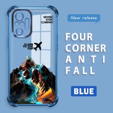 HONTINGA Xiaomi Redmi Note 10 Pro ile Uyumlu Şeffaf Kılıfı Düşüme Önleyici Basitlik Anti Düşme Kamera Korumali Uçak Desen Yumuşak Silikon Telefon Kılıfı Kadın ve Erkek Için Uygundur K3-0203