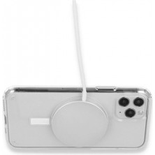 Marsilyan iPhone 12 Pro Kılıf Pc Real Magsafe Kapak - Şeffaf