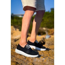 Beskar Signature KB-042   Bağcıklı Siyah Günlük Erkek Ayakkabı